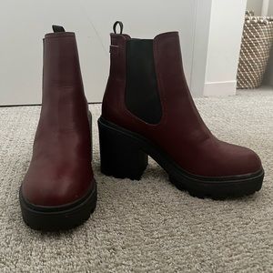 Maroon Booties